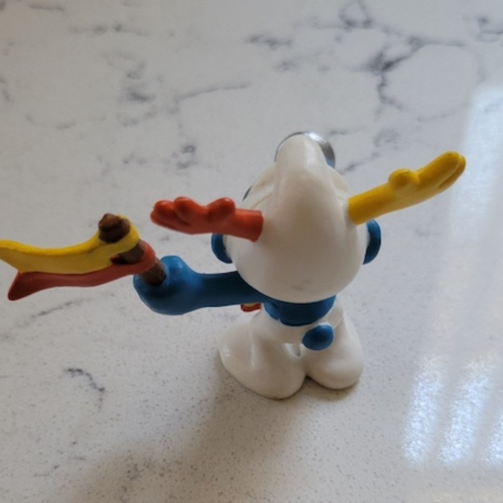 Set of Three (3) Vintage Smurf Figurines - Picture 4 of 11